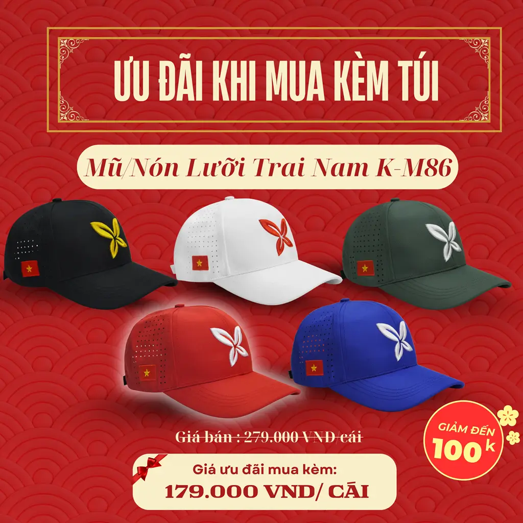 nón pickleball thời trang nam