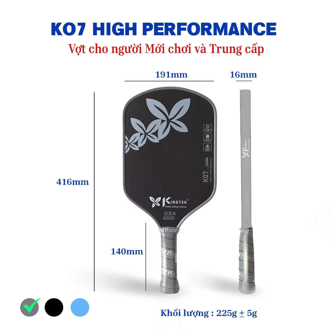 vợt pickleball K07 black 4