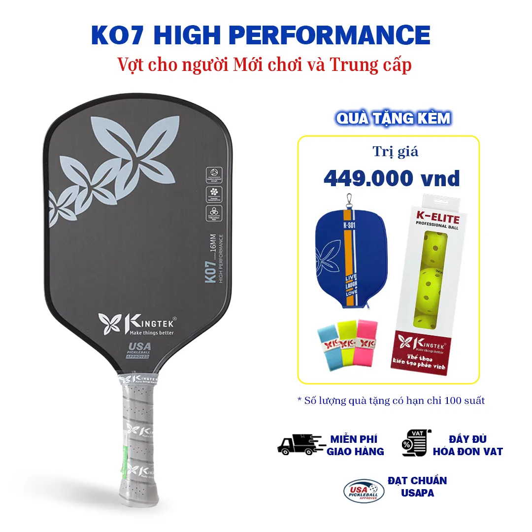 vợt pickleball K07 grey 2