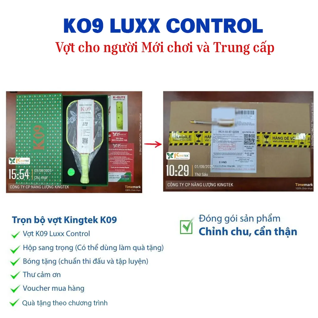 vợt pickleball K09 hồng 7