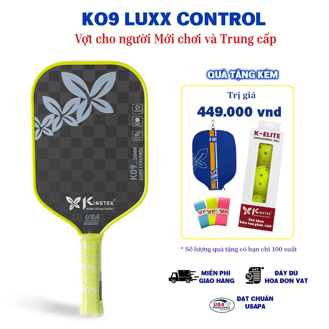 vợt pickleball K09 vàng 2
