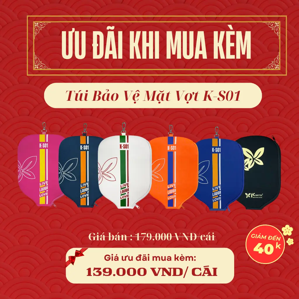 túi / cover bảo vệ mặt vợt
