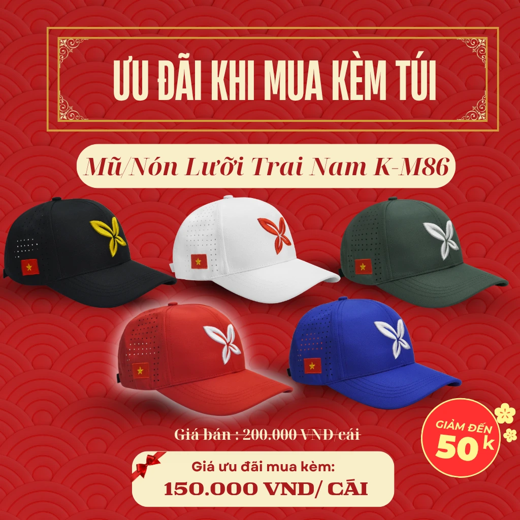 nón pickleball thời trang nam