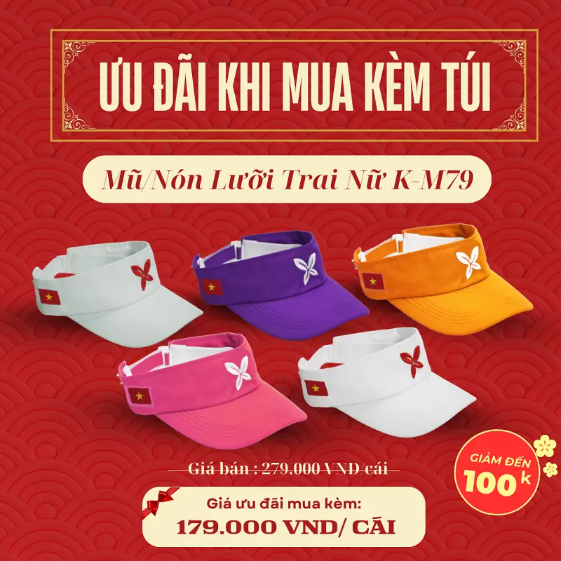 nón pickleball thời trang nữ